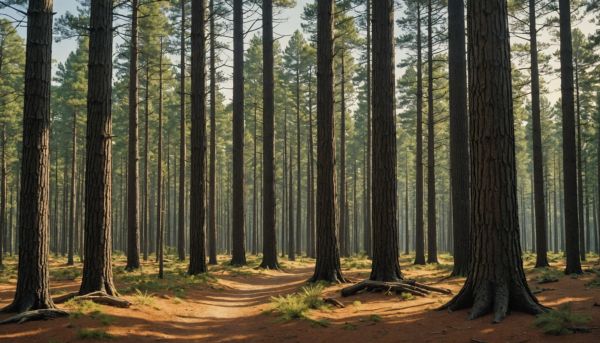 Foret des landes pins immenses