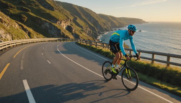 Velo piste ocean vagues magnifiques