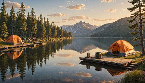 Camping en bord de lac, le paradis retrouvé pour les vacances