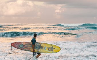 surf à la mer